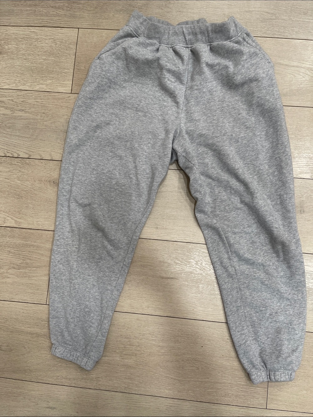 SO Kids Light Gray Elastic-Waist Joggers